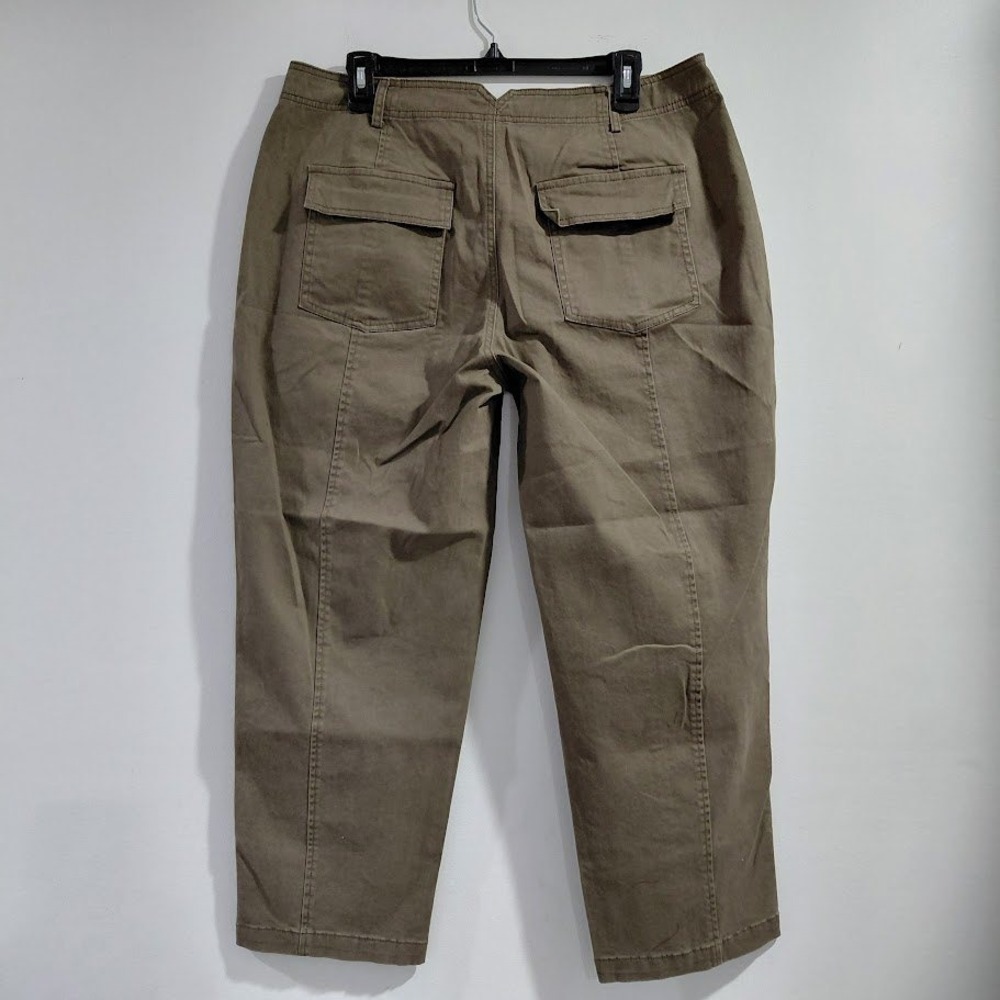 Flamingals Women Light Brown High Waisted Utility Tapered Pants Size L - Picture 4 of 10